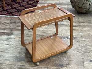 Mid-century two tier drinks trolley