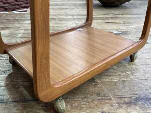 Mid-century two tier drinks trolley - 3