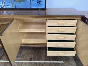 Dario Zoureff, Mid-century walnut sideboard - 4