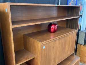 Mid-century teak wall unit - 5
