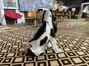 Italian glazed ceramic Cocker Spaniel dog figure - 2