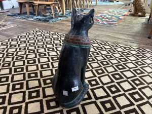 Lloyd Bryan, glazed terracotta Egyptian Bastet cat figure, 1977 - 2