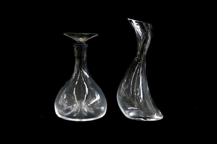 Two Georg Jensen carafes