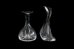 Two Georg Jensen carafes