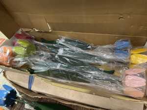 Mid-century Tudor Metal Petals garden stake drink holders - 5
