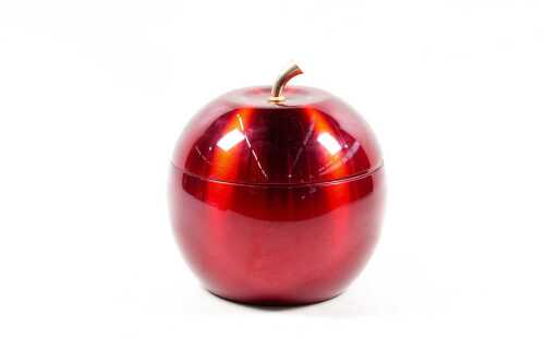 Iconic Daydream anodised aluminium apple-shaped ice bucket with original plastic insert