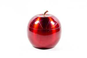 Iconic Daydream anodised aluminium apple-shaped ice bucket with original plastic insert