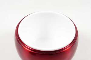 Iconic Daydream anodised aluminium apple-shaped ice bucket with original plastic insert - 3