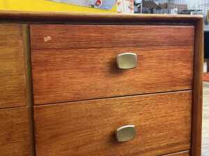 Alrob mid-century blackwood chest of eight drawers - 5