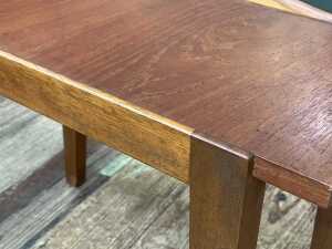 Mid-century teak nest of three side tables - 4
