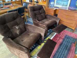 Pair of Fler armchairs, 1970s - 4