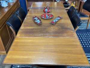 Chiswell mid-century teak seven piece dining suite - 5