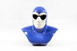 Monkeys of Melbourne hand-painted 'The Phantom' glazed ceramic table lamp, 1994