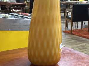 Mid-century Italian cased glass optic lamp in butterscotch - 2