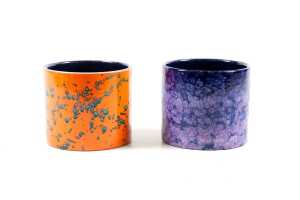 Two mid-century West German ceramic planters