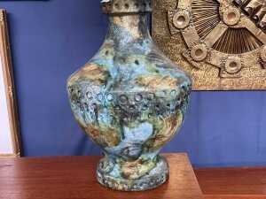 Alvino Bagni Italian mid-century 'Sea Garden' ceramic lamp - 2