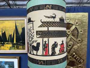 Alvino Bagni Italian mid-century 'Sea Garden' ceramic lamp - 3