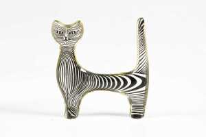 Two Abraham Palatnik mid-century Lucite cat sculptures - 4