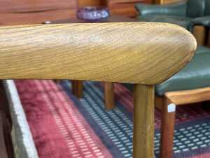 Pair of mid-century teak dining chairs - 5