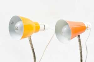 Two mid-century bedside lamps - 2