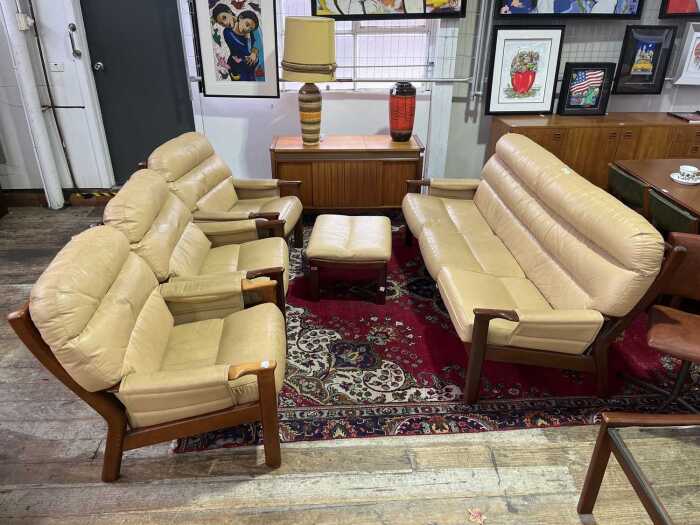 Tessa mid-century five piece lounge suite