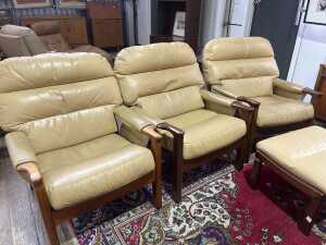 Tessa mid-century five piece lounge suite - 3