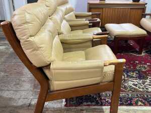 Tessa mid-century five piece lounge suite - 5