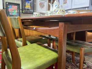 Australian mid-century teak five piece dining suite - 5