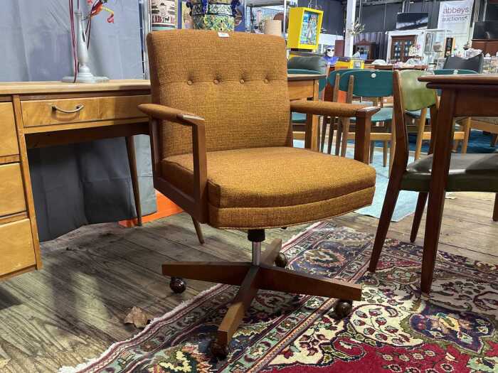 Mid-century office armchair