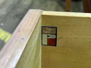Pair of Parker Nordic mid-century teak bedsides - 4