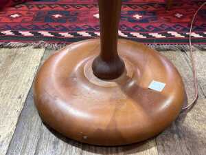 Teak floor lamp - 3