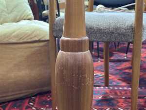 Teak floor lamp - 4