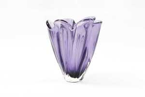 Two art glass vases - 2