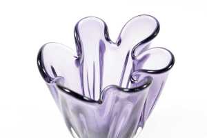 Two art glass vases - 3