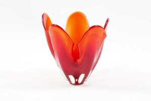 Two art glass vases - 4