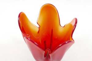 Two art glass vases - 5