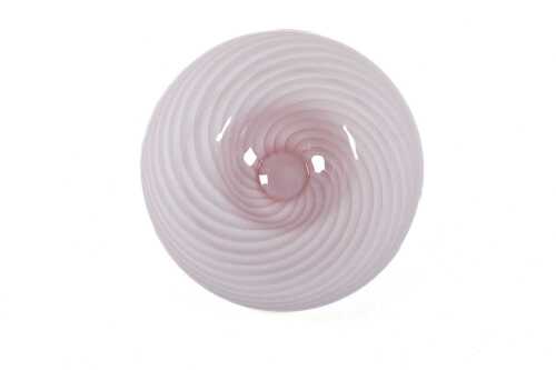 Murano-style pink swirl centrepiece bowl