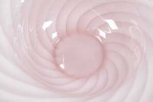 Murano-style pink swirl centrepiece bowl - 2