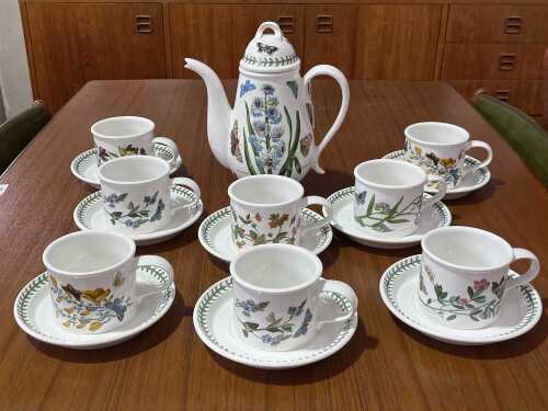 Portmeirion The Botanic Garden coffee setting for eight