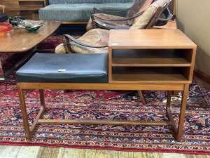 Mid-century teak telephone table