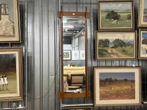 Mid-century wall mirror