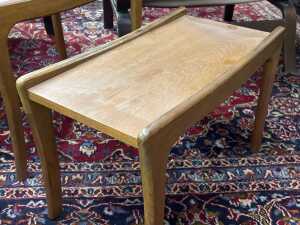 John Grimes mid-century teak nesting set of three tables - 3