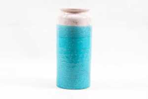 Two Bitossi for Nora Fenton mid-century ceramic vases in blue and pink. - 2