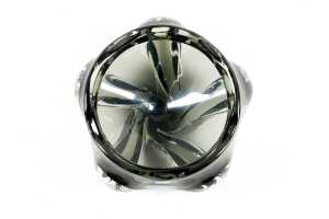 Iwatsu Hineri smoky art glass bowl - 3