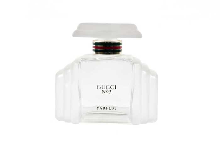Gucci No.3 large factice (shop display) glass perfume bottle