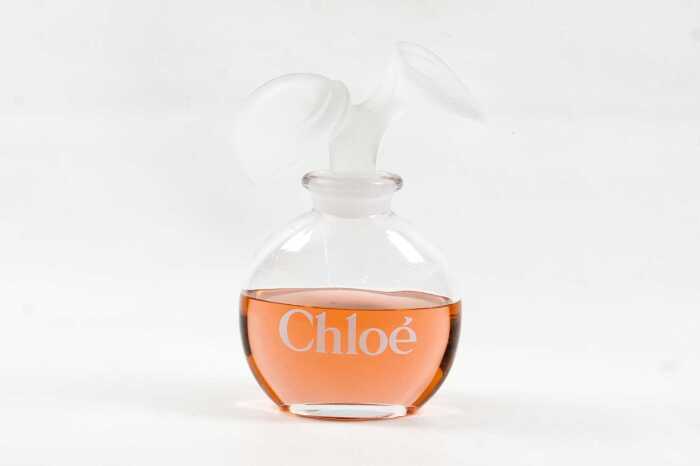Chloe large factice (shop display) glass perfume bottle