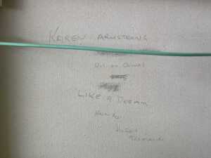 Karen Armstrong, Like A Dream and Giants (2). Two oil paintings on canvas - 6