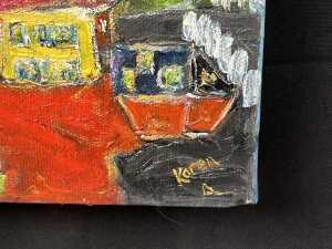Karen Armstrong, Joyful and Whispering (2). Two oil paintings on canvas - 4