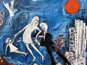 Karen Armstrong, The First Skyfamily, 2002. Acrylic painting on canvas - 2