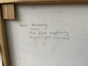 Karen Armstrong, The First Skyfamily, 2002. Acrylic painting on canvas - 4